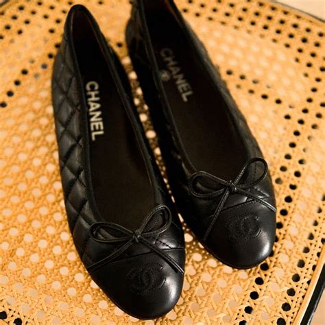 chanel quilted ballerina shoes|Chanel ballerina flats classic.